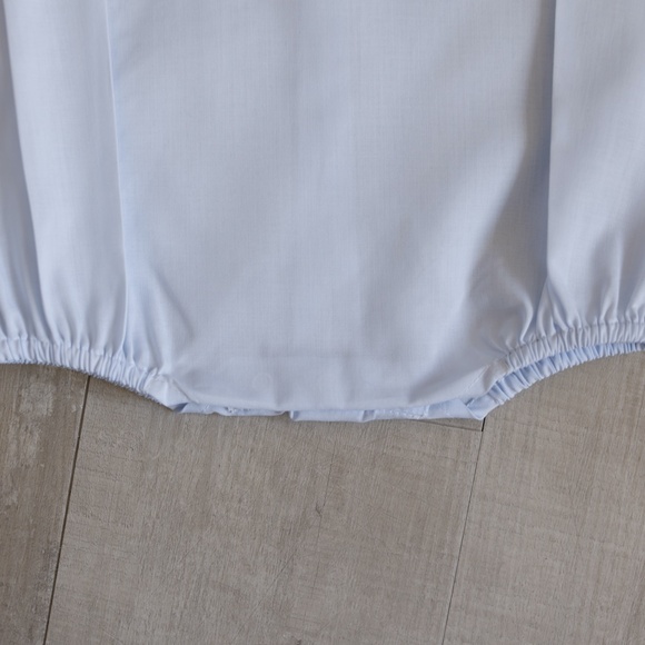 Blue Train Creeper Feltman Brothers Heirloom Romper Newborn 1st Portraits NWT - Picture 5 of 6